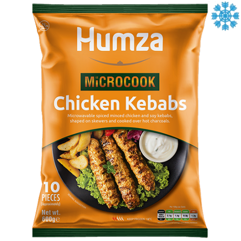 Humza Chicken Charcoal Kebab (Micro) 10X600G - Collection Only Frozen Product dimarkcash&carry