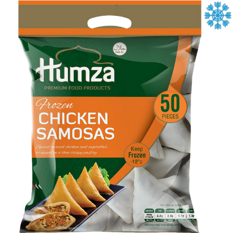 Humza Chicken Samosa 10X650G (20 Pieces) - Collection Only Frozen Product dimarkcash&carry