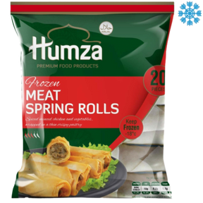 Humza Meat Spring Roll 10X650G (20 Pieces) - Collection Only Frozen Product dimarkcash&carry