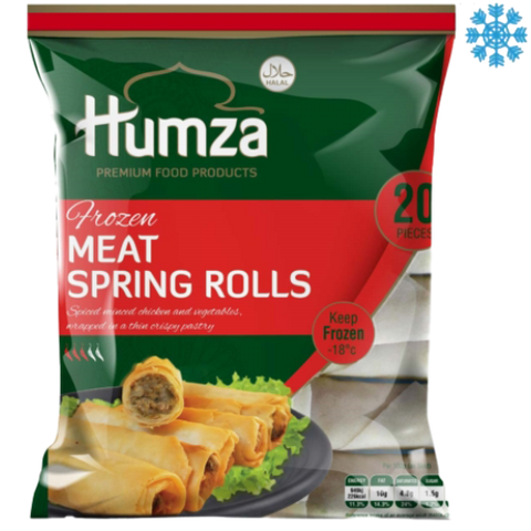 Humza Meat Spring Roll 10X650G (20 Pieces) - Collection Only Frozen Product dimarkcash&carry