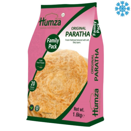Humza Paratha Plain (Family Pack) 6X1600G - Collection Only Frozen Product dimarkcash&carry