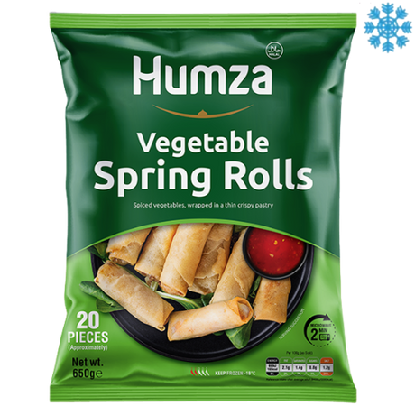 Humza Veg Roll 10X650G (20 Pieces) - Collection Only Frozen Product dimarkcash&carry