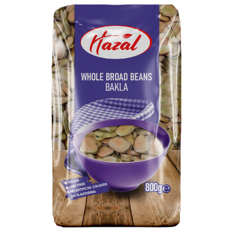 Hazal (110) Broad Beans Whole 4X800G dimarkcash&carry