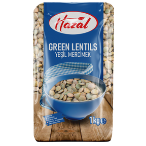 Hazal (120) Green Lentils 4X1Kg dimarkcash&carry