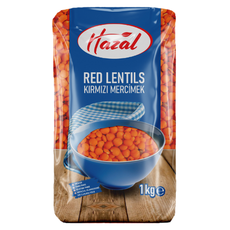 Hazal (129) Red Lentils Football 4X1Kg dimarkcash&carry