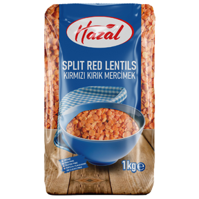 Hazal (130) Red Lentils Split 4X1Kg dimarkcash&carry