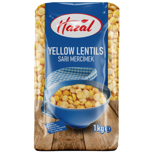 Hazal (134) Yellow Lentils 4X1Kg dimarkcash&carry