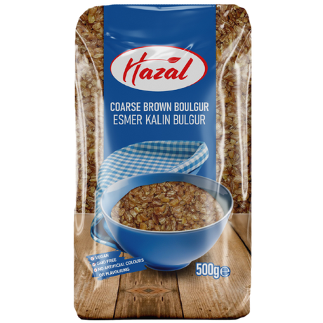 Hazal (208) Brown Bulgur Coarse 6X500g dimarkcash&carry