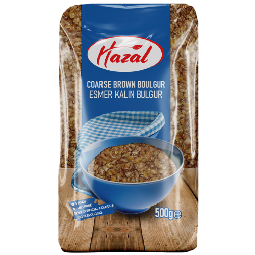 Hazal (208) Brown Bulgur Coarse 6X500g dimarkcash&carry