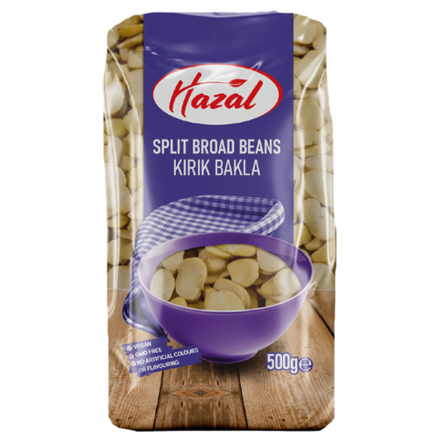 Hazal (211) Broad Beans Split 6X500g dimarkcash&carry