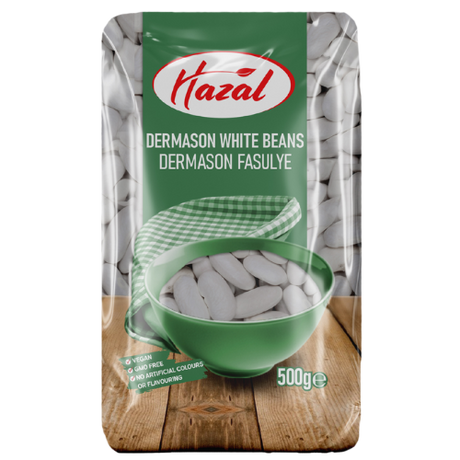 Hazal (218) Dermason White Beans 6X500g dimarkcash&carry