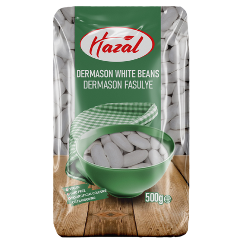 Hazal (218) Dermason White Beans 6X500g dimarkcash&carry