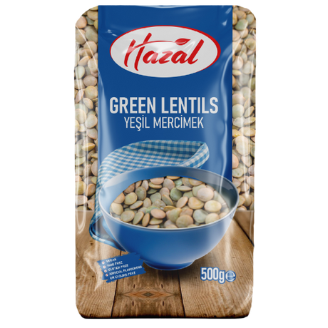 Hazal (220) Green Lentils 6X500G dimarkcash&carry
