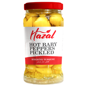 Hazal Hot Baby Pepper Pickles (Biberiye) 6x320Cc dimarkcash&carry