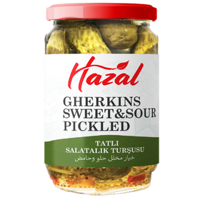 Hazal Sweet And Sour Gherkin Pickles 6X720Cc dimarkcash&carry