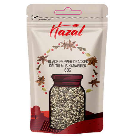 Hazal (502) Black Pepper Cracked 8X80G dimarkcash&carry