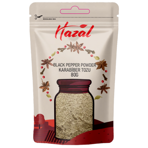 Hazal (503) Black Pepper Powder 8X80G dimarkcash&carry