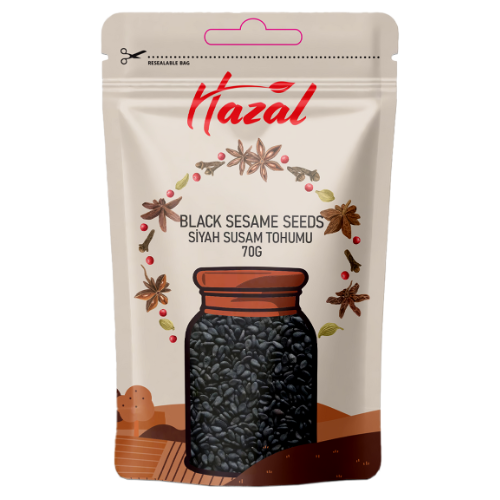 Hazal (505) Black Sesame Seeds 8X70G dimarkcash&carry