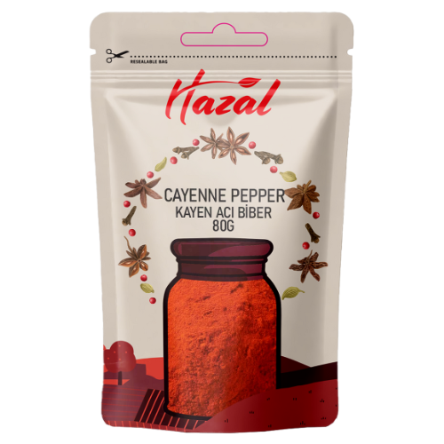 Hazal (508) Cayenne Pepper 8X80G dimarkcash&carry