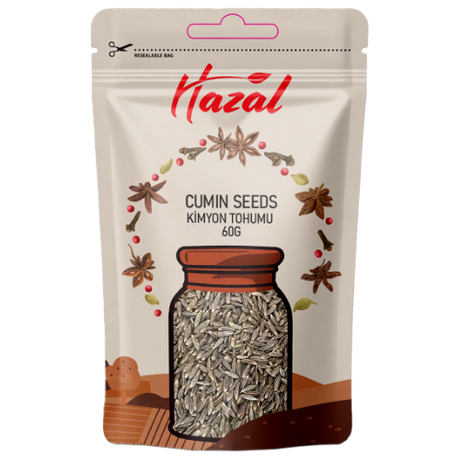 Hazal (521) Cumin Seeds 8X60G dimarkcash&carry