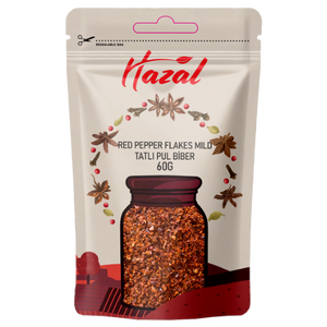 Hazal (528) Red Pepper Flakes Mild 8X60G dimarkcash&carry
