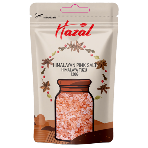 Hazal (537) Himalayan Pink Salt 8X120G dimarkcash&carry