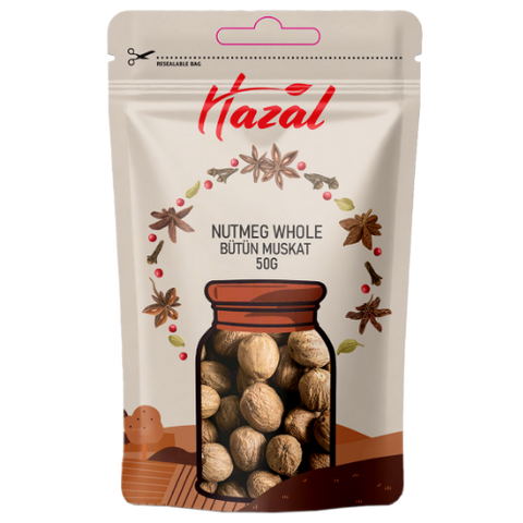 Hazal (551) Nutmeg Whole 8X50G dimarkcash&carry