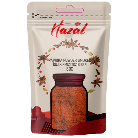Hazal (556) Paprika Powder Smoked 8X80G dimarkcash&carry