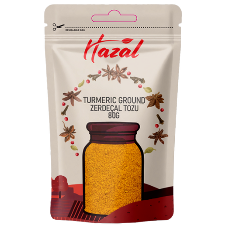 Hazal (566) Turmeric Ground 8X80G dimarkcash&carry