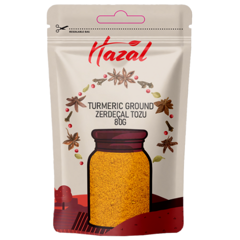 Hazal (566) Turmeric Ground 8X80G dimarkcash&carry