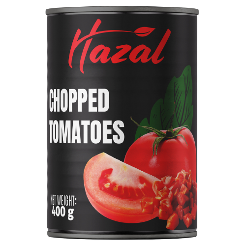 Hazal Chopped Tomatoes In Tin 12X400G dimarkcash&carry