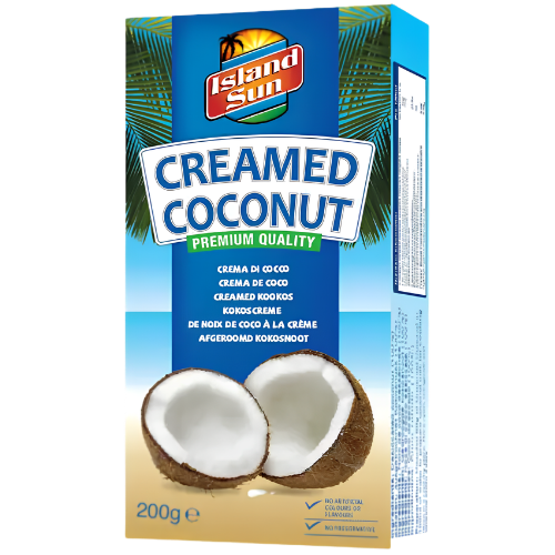 Island Sun Creamed Coconut 12x200g dimarkcash&carry