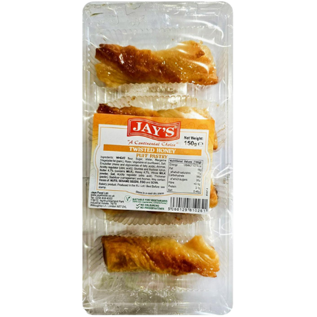 Jays Twisted Honey Puff Pastry 4Pk 15x165g dimarkcash&carry