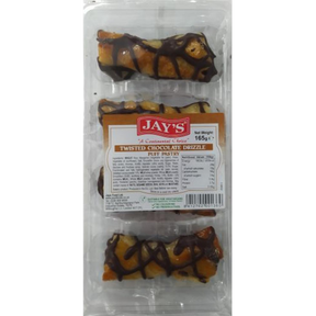 Jays Twisted Choc Drizzle Puff Pastry 4 Pck 15x165g dimarkcash&carry