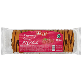 Jays New Swiss Roll Raspberry 5x300g dimarkcash&carry