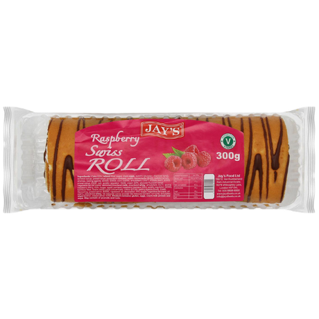 Jays New Swiss Roll Raspberry 5x300g dimarkcash&carry