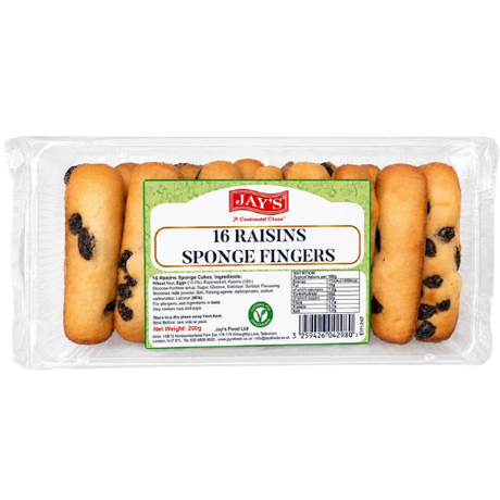 Jays Raisin Fingers 12x200g dimarkcash&carry