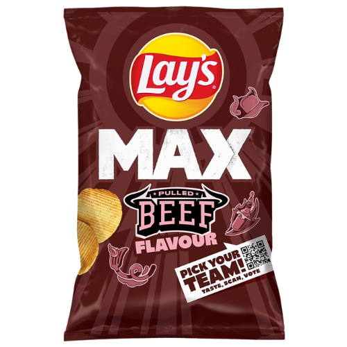 Lays Max Wavy Pulled Beef 24x120g WINTER SALE