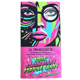 Le Professeur Sour Strawberry Popping Candy Chocolate Bar 12X90G dimarkcash&carry