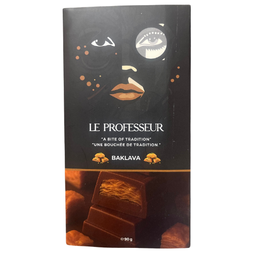 Le Professeur Baklava Chocolate Bar 12X90G dimarkcash&carry