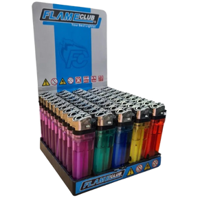 Flameclub Transparent Lighters 50Pack dimarkcash&carry