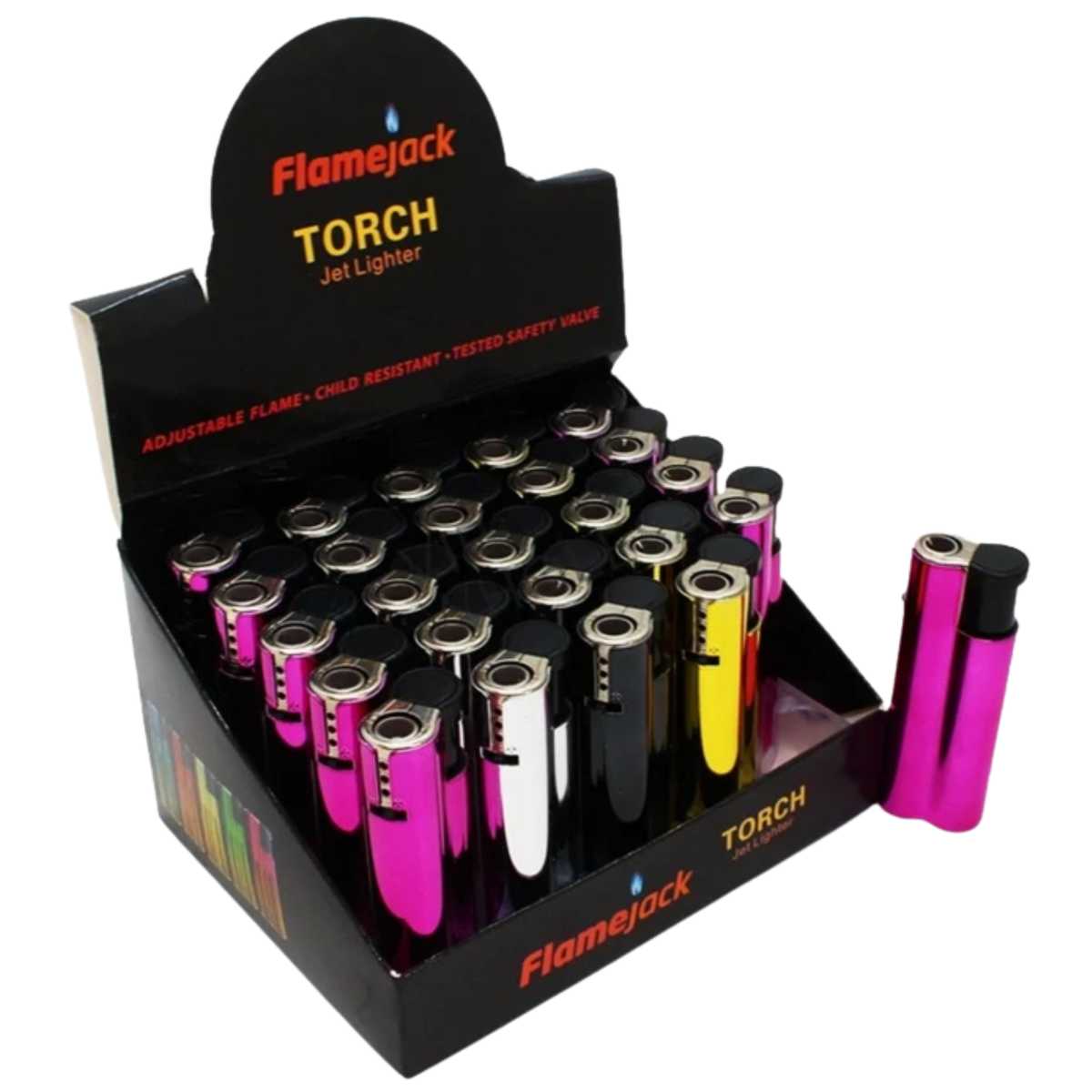 FLAMEJACK WINDPROOF LIGHTER 25PCS dimarkcash&carry