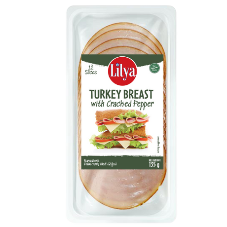 Lilya Sliced Turkey Breast with Cracked Pepper 12x135g dimarkcash&carry