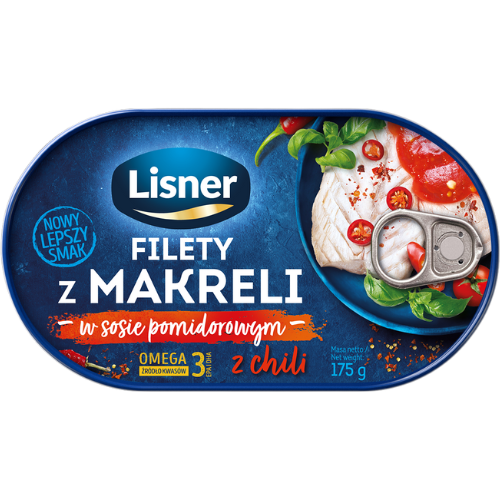 Lisner Mackerel Fillet in Tomato Sauce w Chilli 12x175g dimarkcash&carry