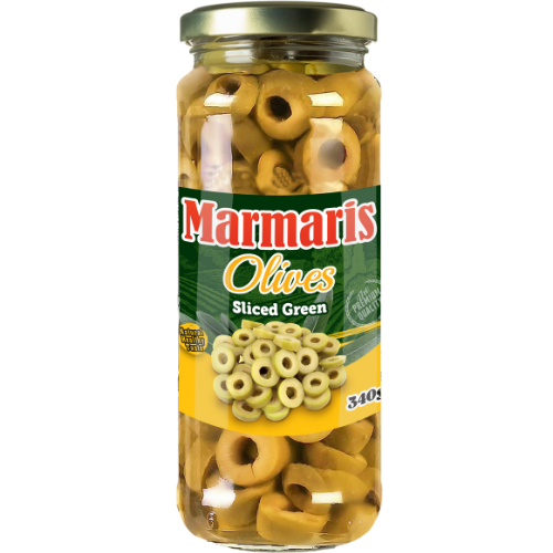 Marmaris Sliced Green Olives 12X340G P.M 1.69