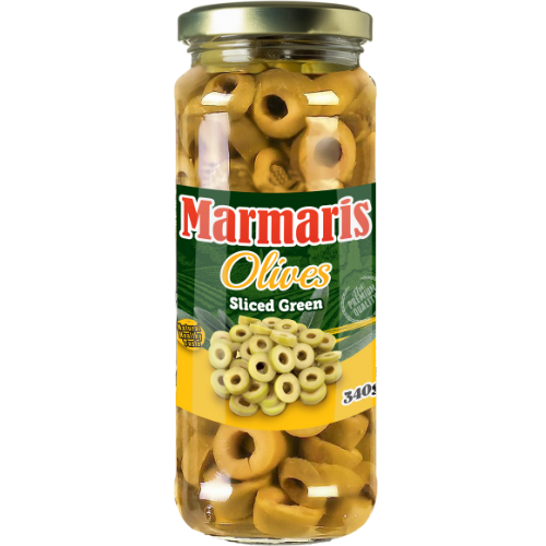 Marmaris Sliced Green Olives 12X340G P.M 1.69 dimarkcash&carry