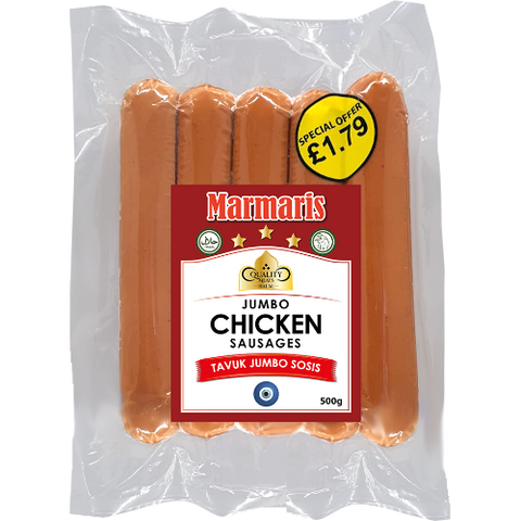 Marmaris Jumbo Chicken Sausage Halal 6X500G dimarkcash&carry