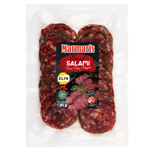 Marmaris Beef Salami Pepperoni Halal 12X85G dimarkcash&carry