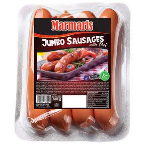 Marmaris (Halal) Jumbo Sausage With Beef 12X500G dimarkcash&carry