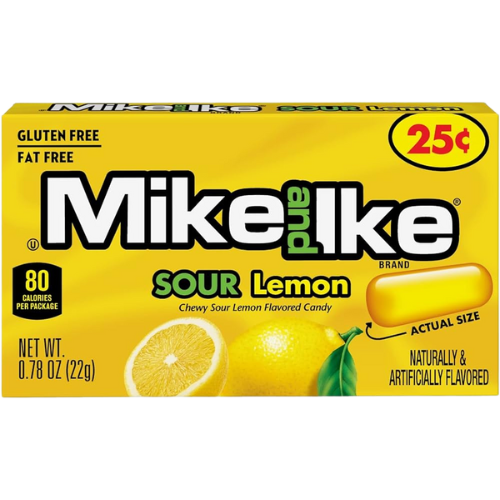 Mike & Ike Sour Lemon 24X22G (Small)
